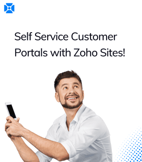 Streamlining customers tied aspects with self-service customer Portals through Zoho Sites
